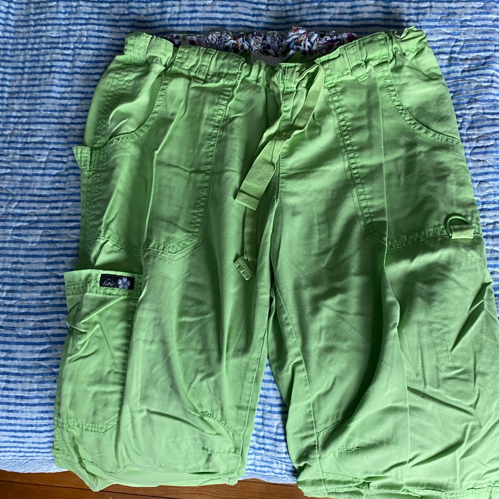 light green koi cargo pants